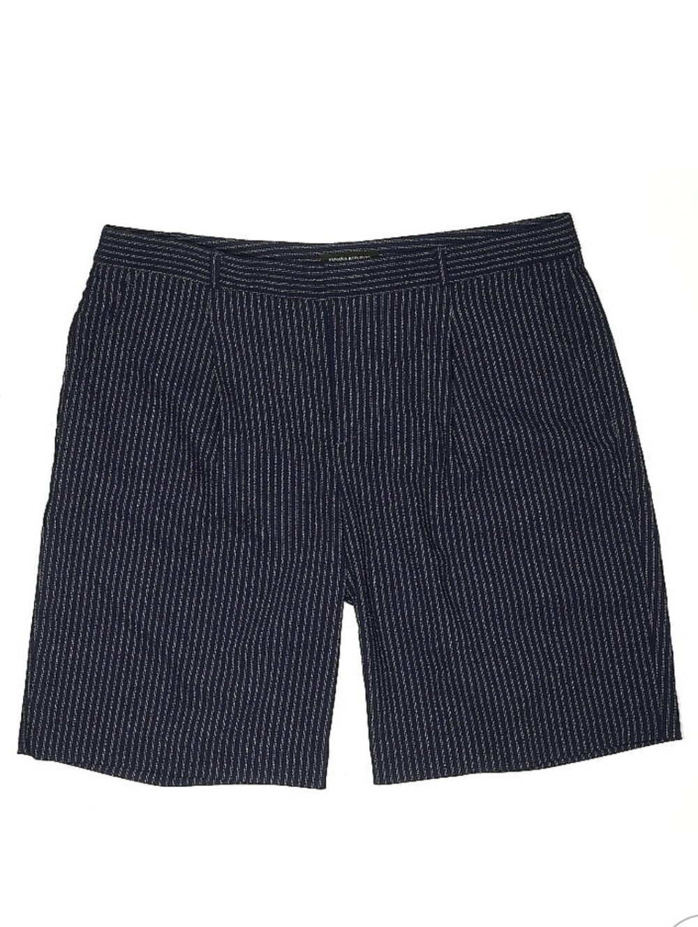 Banana Republic Pinstripe Shorts With Tabs.